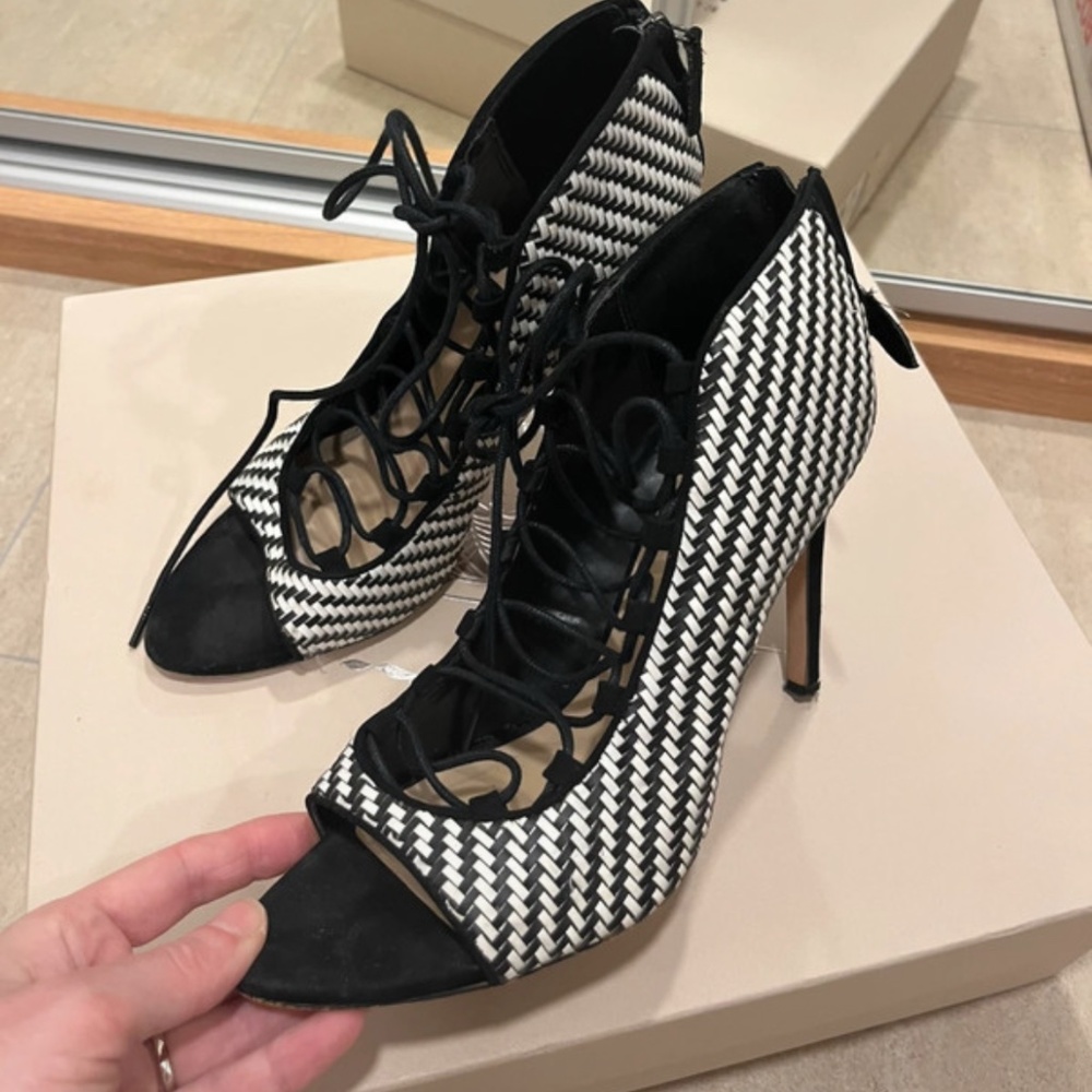 Zara lace up heels